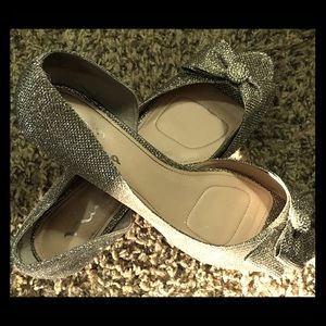 Sparkly Peep toe Wedge